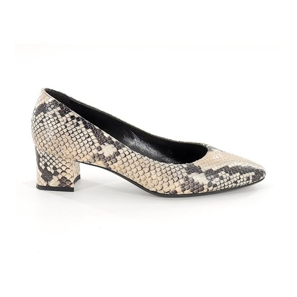 AQUATALIA Snakeskin Embossed Leather Pumps - Picture 6 of 11